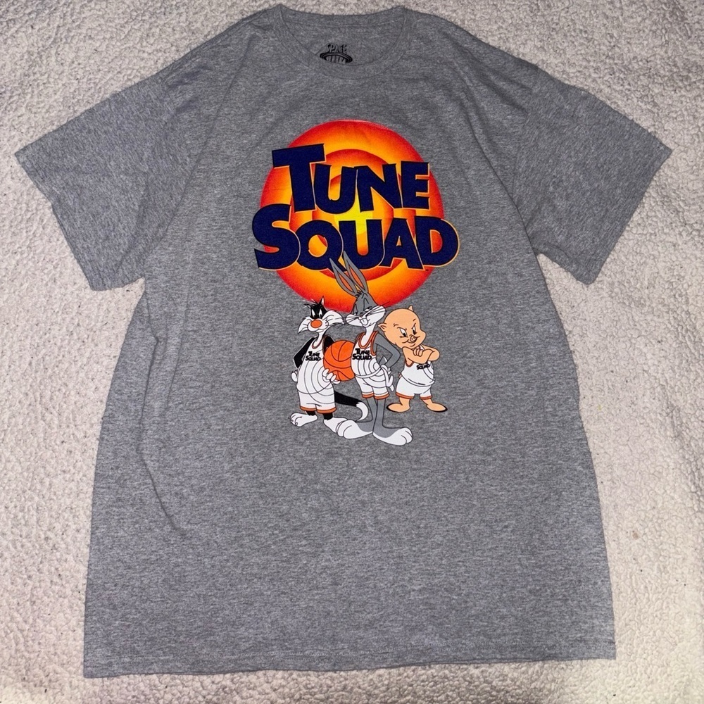 Tune Squad Gray Short Sleeve Tee